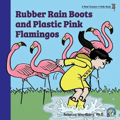 Gummiregenstiefel und rosa Flamingos aus Plastik - Rubber Rain Boots and Plastic Pink Flamingos
