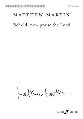 Seht, nun lobet den Herrn: Satb (mit Orgel), Choraloktav - Behold, Now Praise the Lord: Satb (with Organ), Choral Octavo