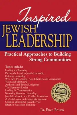 Inspirierte jüdische Führung: Praktische Ansätze zum Aufbau starker Gemeinden - Inspired Jewish Leadership: Practical Approaches to Building Strong Communities