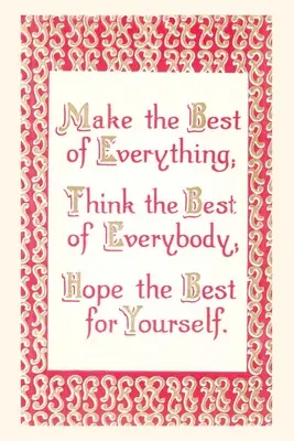 Weinlese-Journal Mach das Beste draus - Vintage Journal Make the Best of It