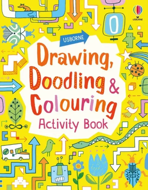 Malbuch zum Zeichnen, Kritzeln und Ausmalen - Drawing, Doodling and Colouring Activity Book