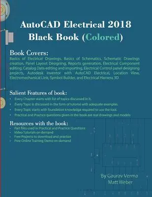 AutoCAD Electrical 2018 Schwarzbuch (farbig) - AutoCAD Electrical 2018 Black Book (Colored)