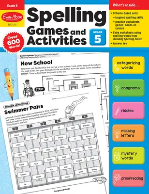 Rechtschreibspiele und -aktivitäten, Klasse 5, Lehrerressource - Spelling Games and Activities, Grade 5 Teacher Resource