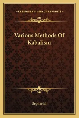 Verschiedene Methoden des Kabalismus - Various Methods Of Kabalism