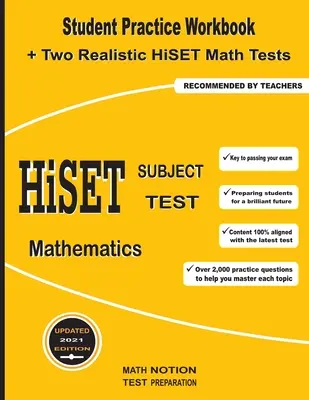 HiSET Subject Test Mathematik: Student Practice Workbook + zwei realistische HiSET-Mathe-Tests - HiSET Subject Test Mathematics: Student Practice Workbook + Two Realistic HiSET Math Tests