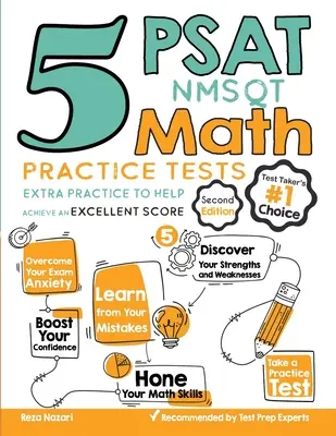 5 PSAT / NMSQT Mathe Übungstests: Extra Übung für ein hervorragendes Ergebnis - 5 PSAT / NMSQT Math Practice Tests: Extra Practice to Help Achieve an Excellent Score