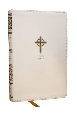 Nrsvce Sakramente der Initiation Katholische Bibel, Weiß Lederweich, Komfort Druck - Nrsvce Sacraments of Initiation Catholic Bible, White Leathersoft, Comfort Print