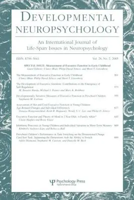 Messung der Exekutivfunktion im frühen Kindesalter: Eine Sonderausgabe von Developmental Neuropsychology - Measurement of Executive Function in Early Childhood: A Special Issue of Developmental Neuropsychology