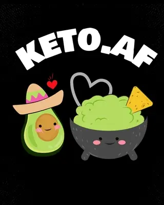 keto.af: Keto Valentines Day Gift - Plant Based Keto Cookbook - Blank Paperback Journaling Notebook To Write In Your Favorite R