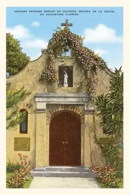 Weinleseblatt Alte Kirche, St. Augustine, Florida - Vintage Journal Old Church, St. Augustine, Florida