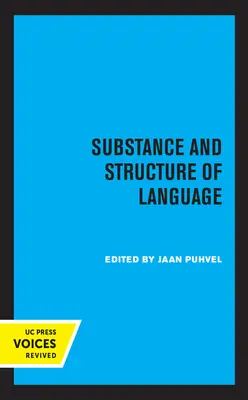 Substanz und Struktur der Sprache - Substance and Structure of Language