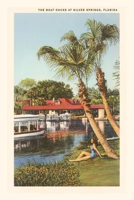 Jahrgangszeitschrift Bootsanleger, Silver Springs, Florida - Vintage Journal Boat Docks, Silver Springs, Florida