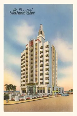 Weinleseblatt Ritz Plaza Hotel, Miami Beach - Vintage Journal Ritz Plaza Hotel, Miami Beach