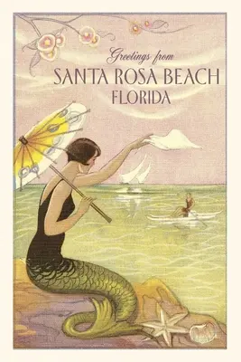 Jahrgangsjournal Santa Rosa Beach Meerjungfrau - Vintage Journal Santa Rosa Beach Mermaid