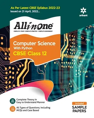 CBSE All In One Computer Science with Python Class 12 2022-23 Edition (Gemäß dem neuesten CBSE-Lehrplan vom 21. April 2022) - CBSE All In One Computer Science with Python Class 12 2022-23 Edition (As per latest CBSE Syllabus issued on 21 April 2022)