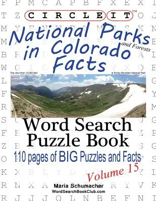 Kreisen Sie es ein, Nationalparks und Wälder in Colorado Fakten, Wortsuche, Rätselbuch - Circle It, National Parks and Forests in Colorado Facts, Word Search, Puzzle Book
