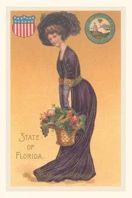 Jahrgangsjournal Frau als Staat Florida verkleidet - Vintage Journal Woman Dressed as the State of Florida