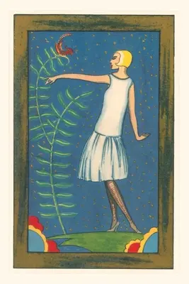 Jahrgangsjournal Flapper mit seltsamen Farnen - Vintage Journal Flapper with Strange Ferns