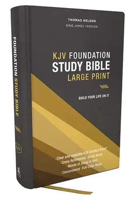 Kjv, Foundation Study Bible, Großdruck, Hardcover, Rote Schrift, Daumenregister, Komfortdruck: Heilige Bibel, King James Version - Kjv, Foundation Study Bible, Large Print, Hardcover, Red Letter, Thumb Indexed, Comfort Print: Holy Bible, King James Version