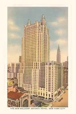 Jahrgangsjournal Waldorf Astoria Hotel, New York City - Vintage Journal Waldorf Astoria Hotel, New York City