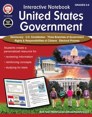 Interaktives Notizbuch: United States Government Resource Book, Klassen 5 - 8 - Interactive Notebook: United States Government Resource Book, Grades 5 - 8