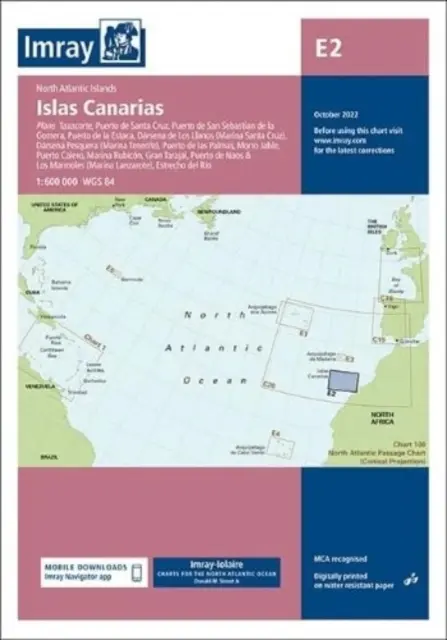 Imray Karte E2 - Islas Canarias - Imray Chart E2 - Islas Canarias