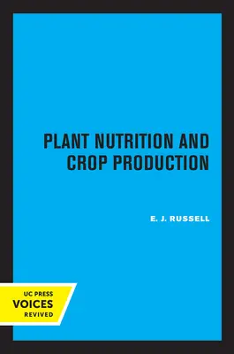 Pflanzenernährung und pflanzliche Produktion - Plant Nutrition and Crop Production