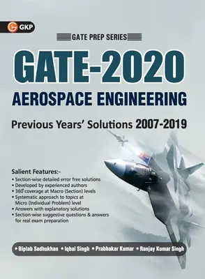 GATE 2020 - Luft- und Raumfahrttechnik - 13 Jahre abschnittsweise gelöste Prüfungsaufgaben 2007-19 - GATE 2020 - Aerospace Engineering - 13 Years' Section-wise Solved Paper 2007-19