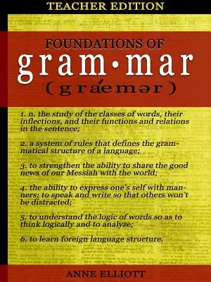 Grundlagen der Grammatik: Leitfaden für den Lehrer - Foundations of Grammar: Teacher's Guide