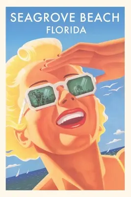 Jahrgangsjournal Seagrove Beach, Frau mit Sonnenbrille - Vintage Journal Seagrove Beach, Woman in Sunglasses