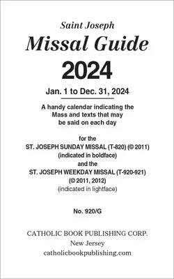 Messbuchführer 2024 - Missal Guide 2024