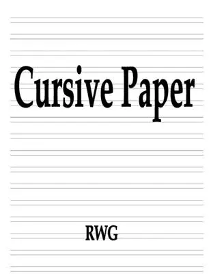 Kursives Papier: 150 Seiten 8,5 X 11 - Cursive Paper: 150 Pages 8.5 X 11