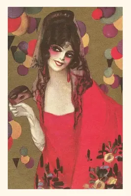 Jahrgangsjournal Spanische Dame mit Mantille - Vintage Journal Spanish Lady with Mantilla