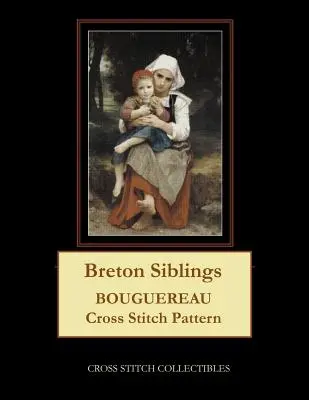 Bretonische Geschwister: Bouguereau Kreuzstichmuster - Breton Siblings: Bouguereau Cross Stitch Pattern