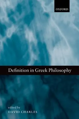 Definition in der griechischen Philosophie - Definition in Greek Philosophy