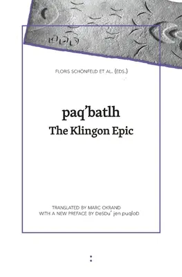 paq'batlh: Das klingonische Epos - paq'batlh: The Klingon Epic