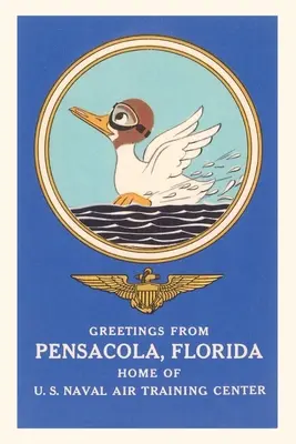 Oldtimer-Journal 'Naval Air Center, Pensacola, Florida, Ente mit Schutzbrille - Vintage Journal 'Naval Air Center, Pensacola, Florida, Duck with Goggles