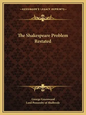Das Shakespeare-Problem neu formuliert - The Shakespeare Problem Restated