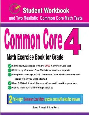 Common Core Math Exercise Book for Grade 4: Schülerarbeitsheft und zwei realistische Common Core Math Tests - Common Core Math Exercise Book for Grade 4: Student Workbook and Two Realistic Common Core Math Tests