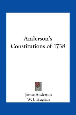 Anderson's Konstitutionen von 1738 - Anderson's Constitutions of 1738