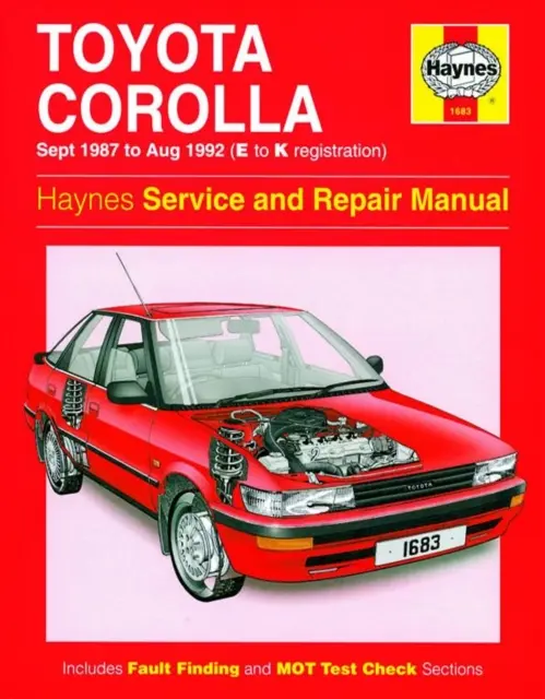 Toyota Corolla Service- und Reparaturhandbuch - 87-92 - Toyota Corolla Service And Repair Manual - 87-92