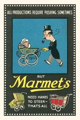 Jahrgangsjournal Mann schiebt Kinderwagen - Vintage Journal Man Pushing Baby Carriage