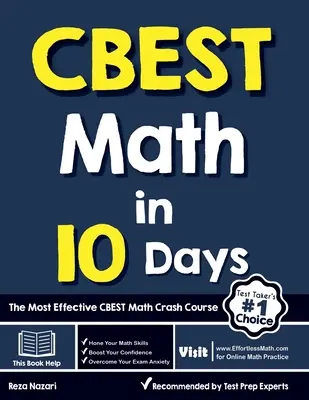 CBEST Mathe in 10 Tagen: Der effektivste CBEST-Mathe-Crashkurs - CBEST Math in 10 Days: The Most Effective CBEST Math Crash Course