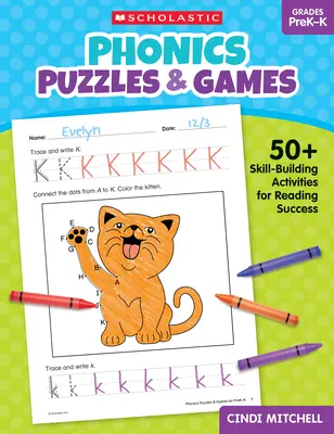 Phonics Puzzles & Spiele für die Vorschulstufe: Mehr als 50 Aktivitäten zum Aufbau von Lesefertigkeiten - Phonics Puzzles & Games for Prek-K: 50+ Skill-Building Activities for Reading Success