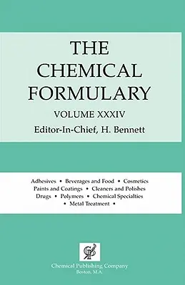 Die Chemische Formelsammlung Band 34 - The Chemical Formulary Vol. 34