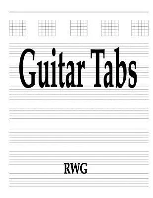 Gitarren-Tabs: 50 Seiten 8,5 X 11 - Guitar Tabs: 50 Pages 8.5 X 11