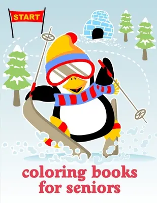 Ausmalbücher für Senioren: Weihnachtsbuch, einfache und lustige Tierbilder - Coloring Books For Seniors: Christmas Book, Easy and Funny Animal Images