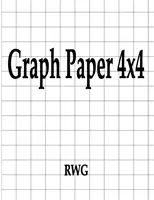 Millimeterpapier 4x4: 50 Seiten 8,5 X 11 - Graph Paper 4x4: 50 Pages 8.5 X 11
