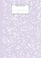 Marmor Notizbuch A4: Lila lila College Ruled Journal - Marble Notebook A4: Lilac Purple College Ruled Journal