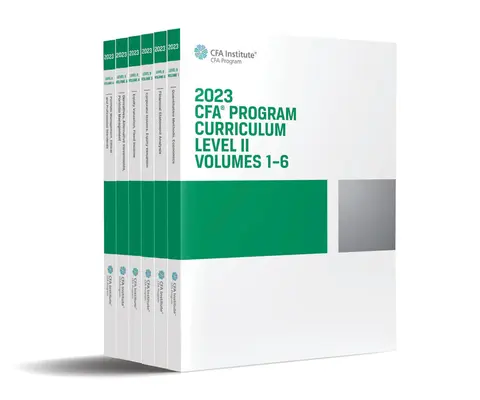 2023 Cfa-Programm-Lehrplan Stufe II Box-Set - 2023 Cfa Program Curriculum Level II Box Set